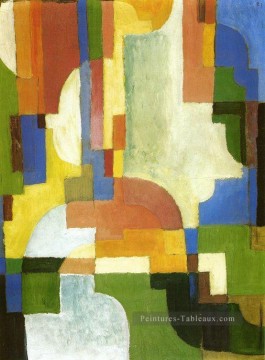 expressionisme Tableau Peinture - Formes colorées I Expressionisme